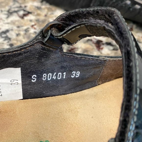 NAOT Israel KIREI MARY JANE SHOES BLACK SUEDE LEATHER WOMEN'S SIZE 39 US 8-8.5 - Picture 6 of 8